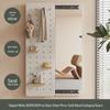 Wall-Mounted Pegboard Dressing Mirror