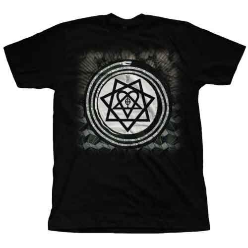 Him Unisexs Album Symbols Short Sleeve TShirt Black XLarge S