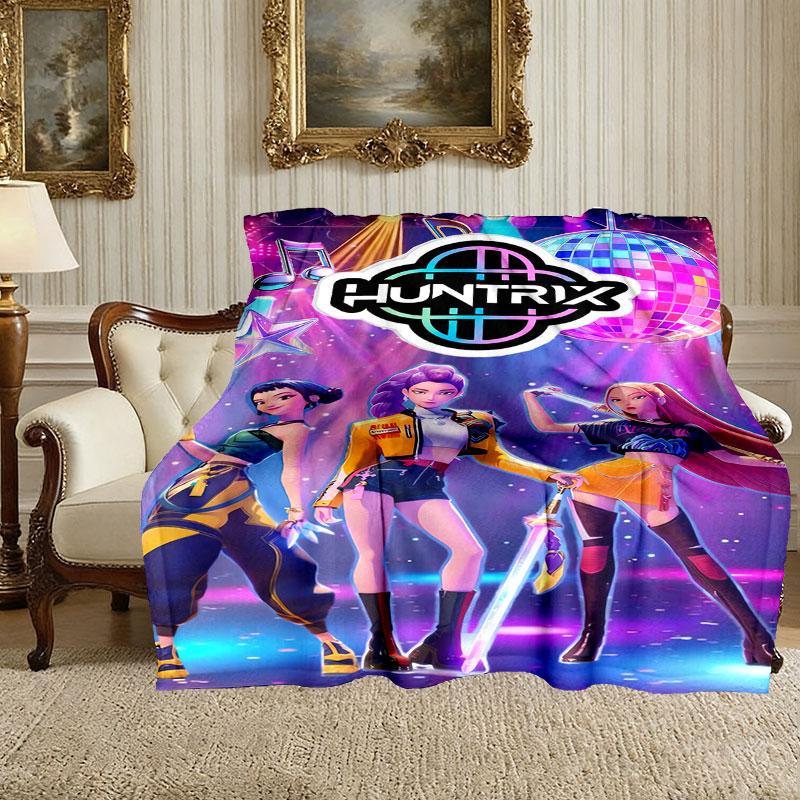 [Kpop Demon Hunters Blanket] Creative Blanket for Women Men Family Friend on Birthday Mothers Fathers Day Valentines Day