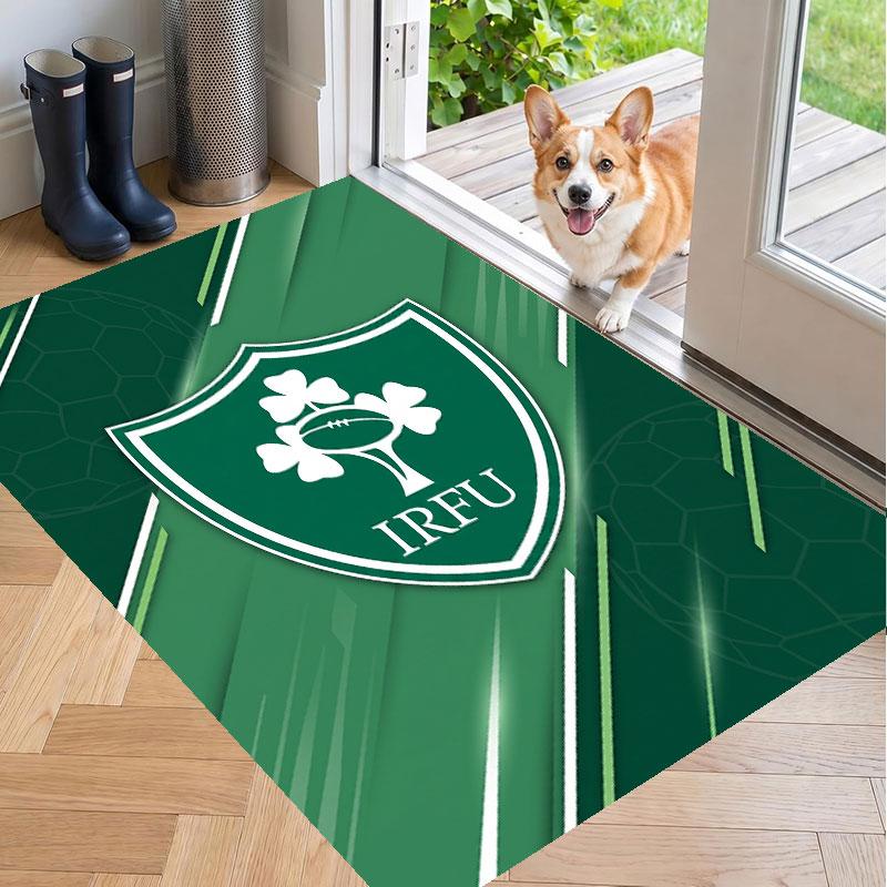 Soft Floor Carpet Ireland Rugby Pattern Area Rug Decorative Mat For Home Room Decoration