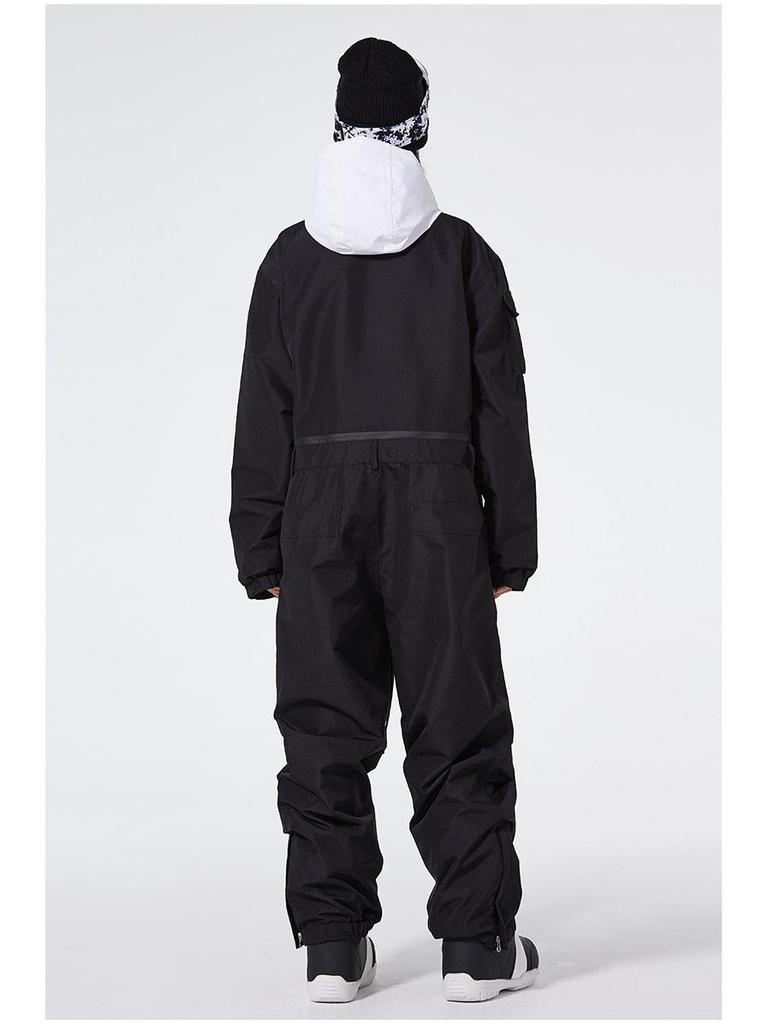 Unisex jednodílná lyžařská a snowboardová kombinéza: Volné, větruodolné, voděodolné a teplé pro zimní venkovní dobrodružství