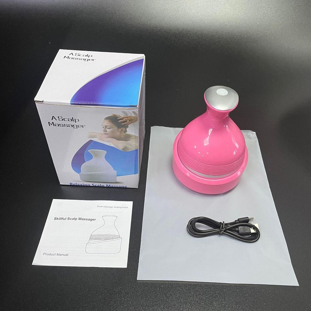 Portable Electric Head and Body Massager: Detachable, Washable, and Perfect for Cats and Humans