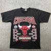 Vintage Chicago Bulls Shirt Mens Large Black NBA Basketball 1996 Champions 90s