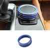 Blue Aluminum Middle Console Multimedia Knob Ring Trim For BMW 5 Series 2018-22