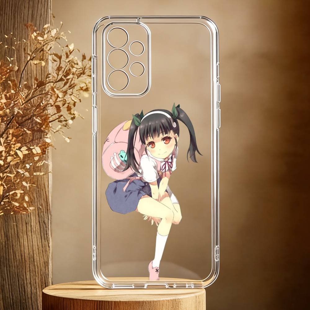 H-Hachikuji Mayoi Cute Phone Case For Samsung Galaxy A71,A70,A52,A51,A40,A30 Transparent Cover