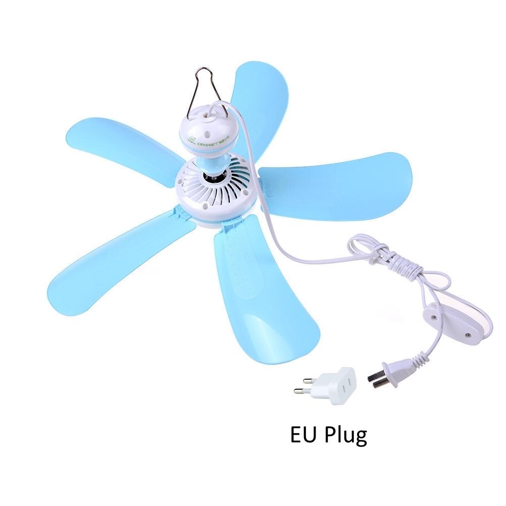 

Мини-портативный потолочный вентилятор с вилкой европейского стандарта, большой бесшумный электрический вентилятор с москитной сеткой 8 Вт 220 В fan