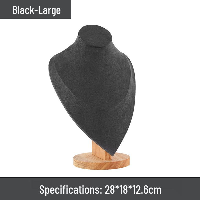 

Роскошная бархатная и деревянная комбинированная подставка для ювелирных изделий для браслетов и ожерелий Small 19.5*14.7*8.3