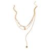 Single Side Tassel Pearl Shell Necklace, Japanese Korean Dynamic Clavicle Chain