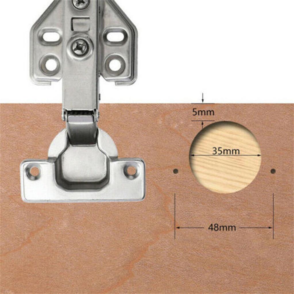 35MM Concealed Hinge Jig, Aluminum Alloy Hinge Hole Drilling Jig Puncher Locator, Woodworking Drilling Tools For Door Cabinets Hinges Mounting