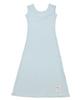 Catharsis Waffle Tank Tab Backless Long Dress Light Blue One Size