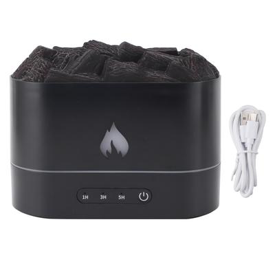 Volcano Aroma Diffuser 7 Colors Lights Fine Mist Simulated Flame Smart Timer 250ml Tank Super Quiet