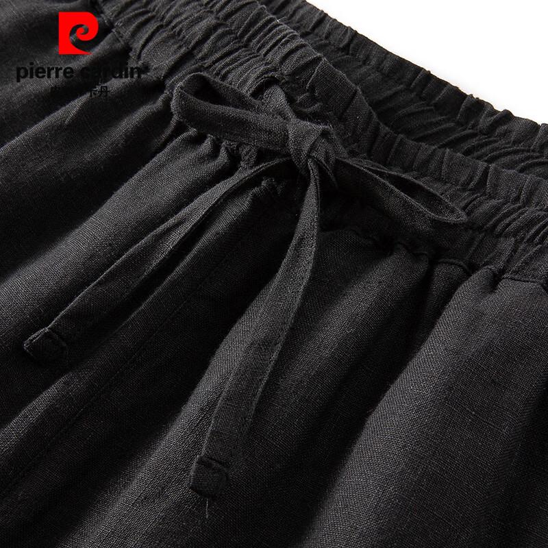 Pierre Cardin Men's 100% Linen Casual Cropped Pants