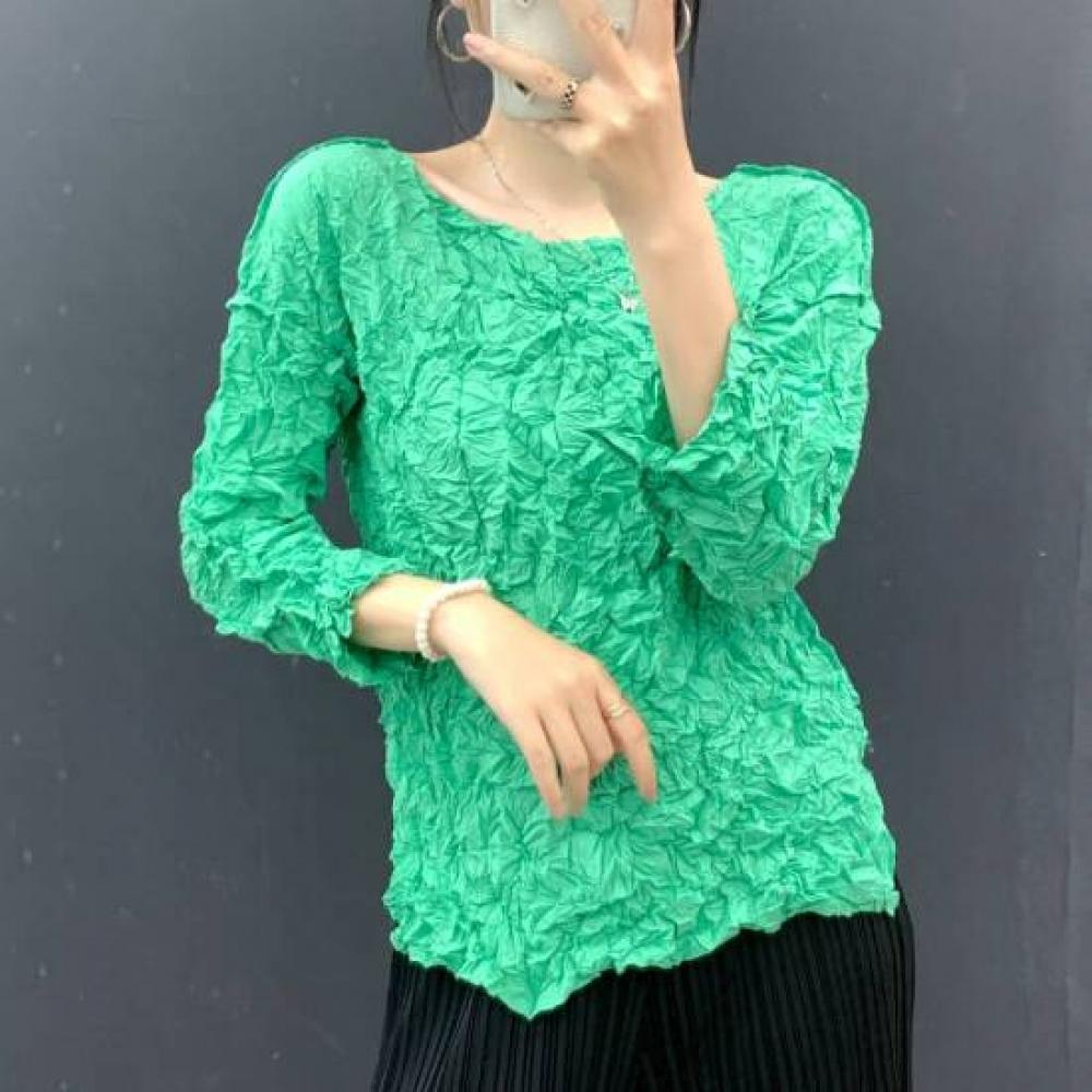 Plara Pleats Wrinkle Blouse  Up To 88 
