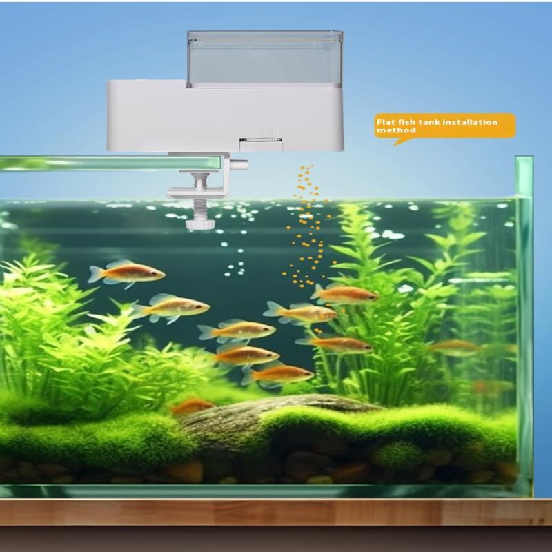 Led Aquarium Digital Fish Tank 500Ml Intelligent Digital Automatic Fish Feeder With Timer Pet Feeding Fish Food Dispenser Food