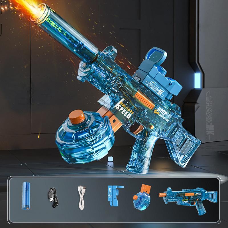 Water Guns Electric For Adults Powerful Squirt Automatic Water Suction Water Blasters Summer Outdoor Beach Toy For Kids Gift