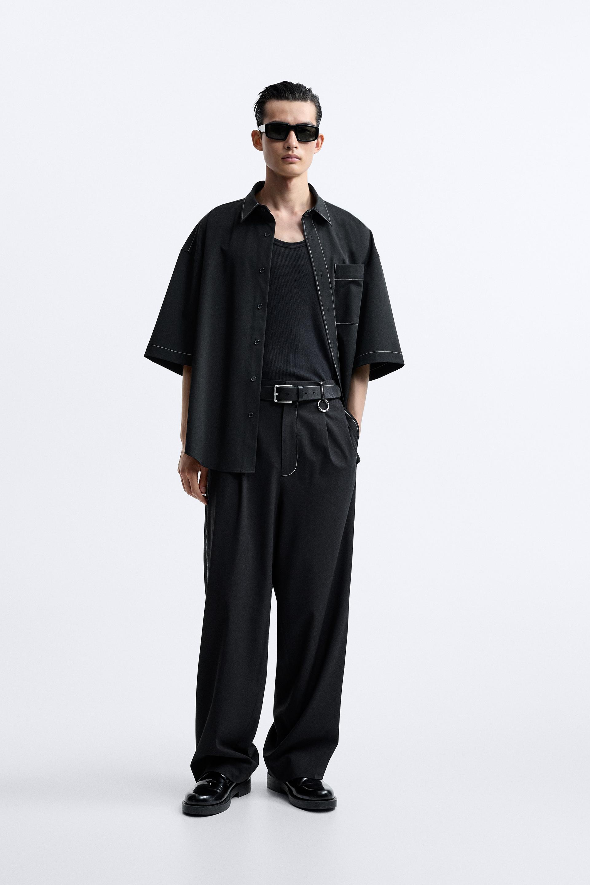 

БРЮКИ С КОНТРАСТНОЙ ОТСТРОЧКОЙ