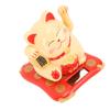 3.5in   Fortune Cat Solar Powered Waving   Cat Display Decoration for Desktop Home Entrance Car