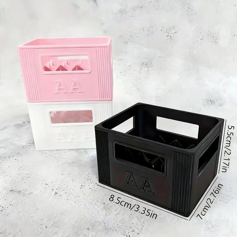 1Pcs Large Capacity 30/20 Compartments Durable Plastic Organizer 3D Printed Aaa/Aa Battery Storage Box For Home Decoration