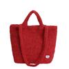 Plush Fashion Single Shoulder Bag For Women With Inner Pouch And Casual Style For Work