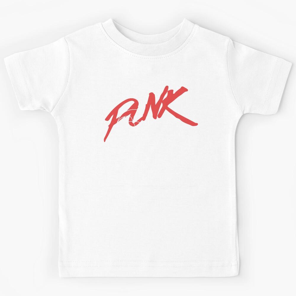 PUNK rock guitarist - white line art Kids T-Shirt 120