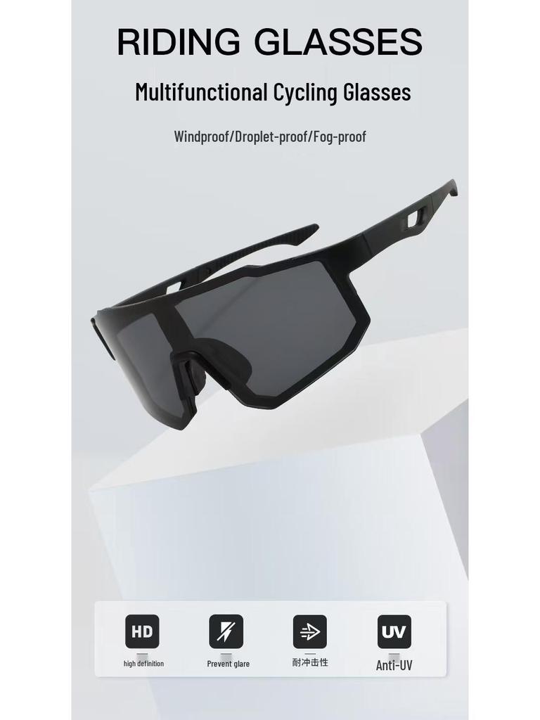 Unisex Large Frame Windproof Cycling & Sports Sunglasses - Ideal for Outdoor Activities, Mountaineering & Skiing