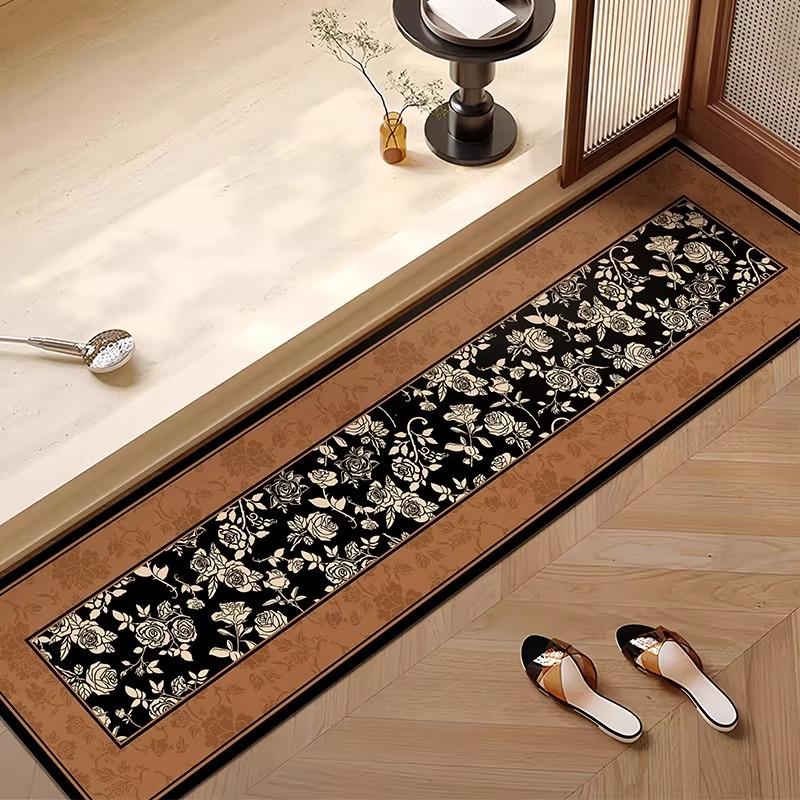 Bathroom Carpet Water-absorbing Non-slip Narrow Door Sill Floor Mat Toilet and Kitchen Door Room Diatom Mud Rug