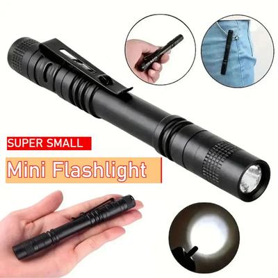 1/5 Pezzi Mini Torcia LED Portatile a Penna Tascabile Ultra Luminosa High Lumens Torcia Portatile Linterna Torch Per Campeggio Emergenza Outdoor