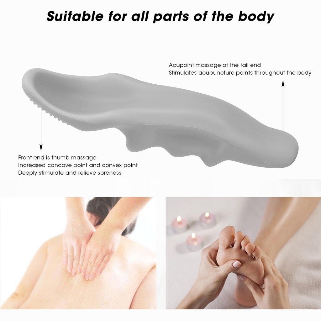 Silicone   Tissue Massage Tool Soreness Pain Relief Trigger Point Thumb Massager