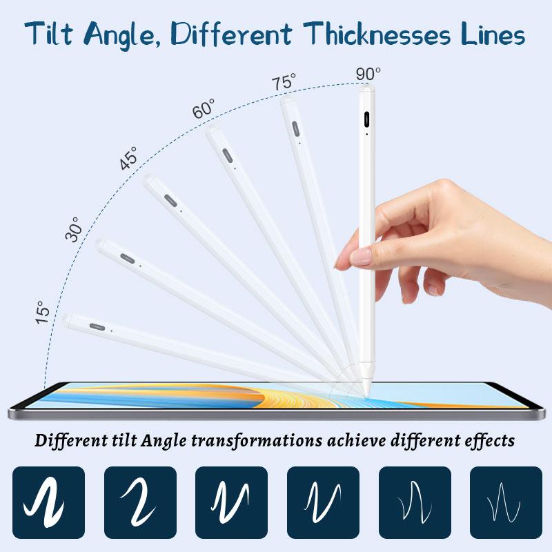 Precise 1st Generation Pencil Palm Rejection Pen 1.5mm Fine Point Tip Touch Screen Stylus for Apple Ipad 2018-2025 Smart Pencil