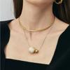 Vintage Cord Necklace Aesthetic Trend Choker Fashion Bead Pendant Necklace  Charm Chokers