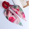 Hair Band Floral Print Bowknot Shape High Elasticity Hair Tie No Irritating Scalp Hair Rope Versatile Hair Accessory
