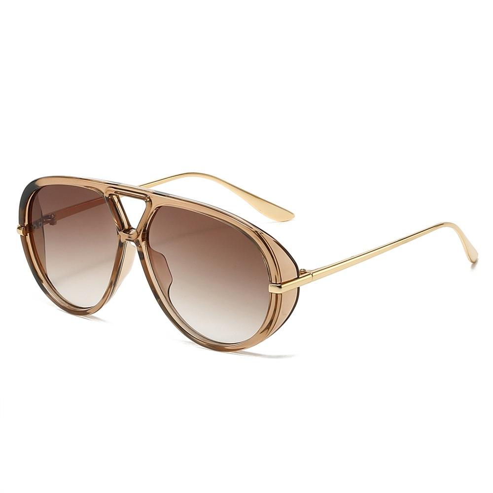 Fashion Brand Women'S Glasses Pilot Trend Shades For Men Luxury Oval Sunglasses Males Outdoor Black Vintage Eyewear Uv400