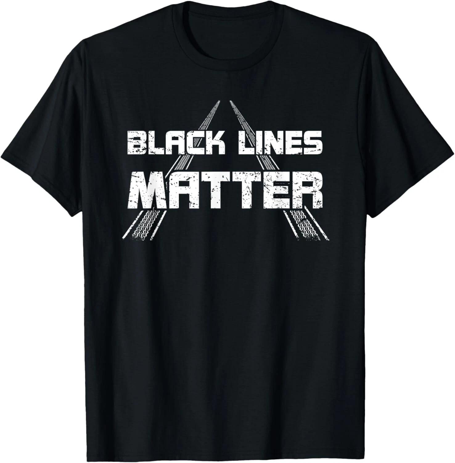 Black Lines Matter Car Burnout Skids Funny Car Enthusiast Gift Unisex kids boys T-Shirt 150