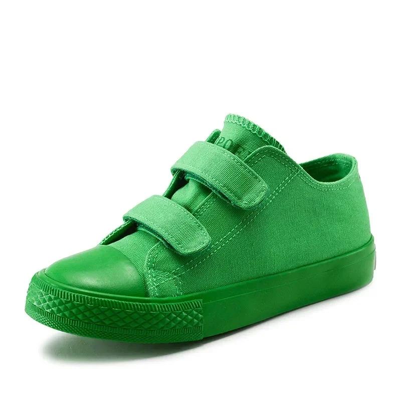 Hook Loop Designer Kids Shoes Children Casual Boys Canvas Shoes Jelly Student Girl Sneakers Flat Heel Shoes for Kids G12131