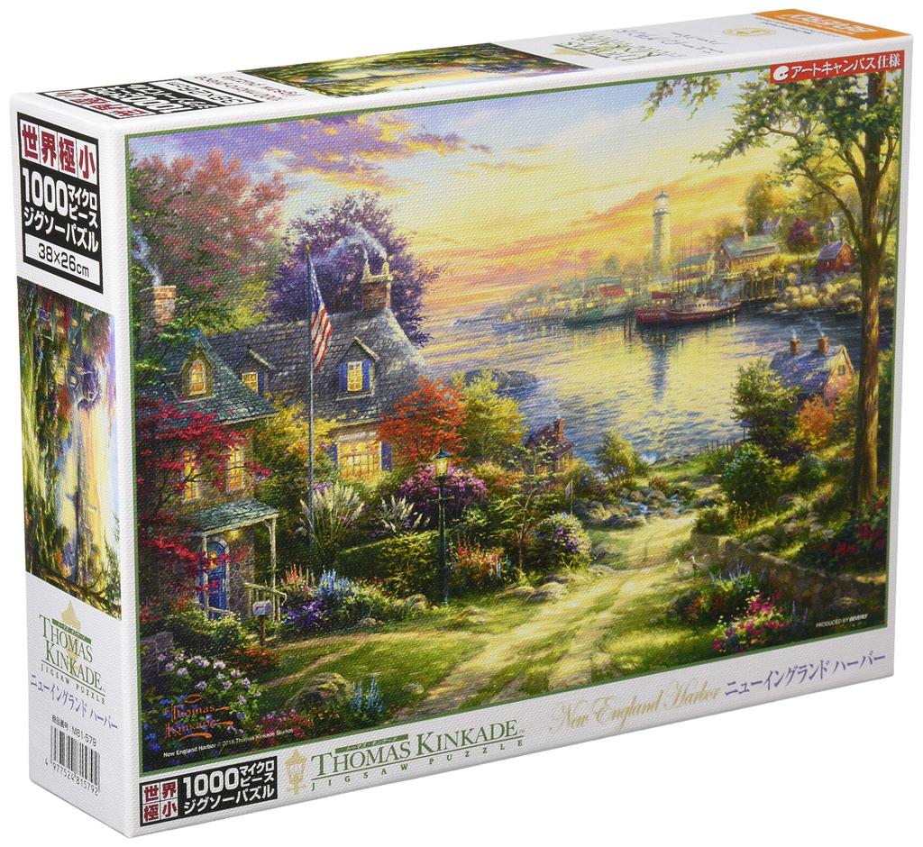 in 1000 Piece Jigsaw Puzzle New England Harbor Micro Piece x [Made Japan] (26 38cm)