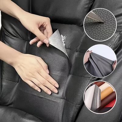 Plasture de reparație din piele artificială pentru mașină, pernă de scaun autoadezivă pentru scaunul de mașină, canapea de motocicletă, reparație de motociclete, repararea de petice pentru scaunul de mașină electric