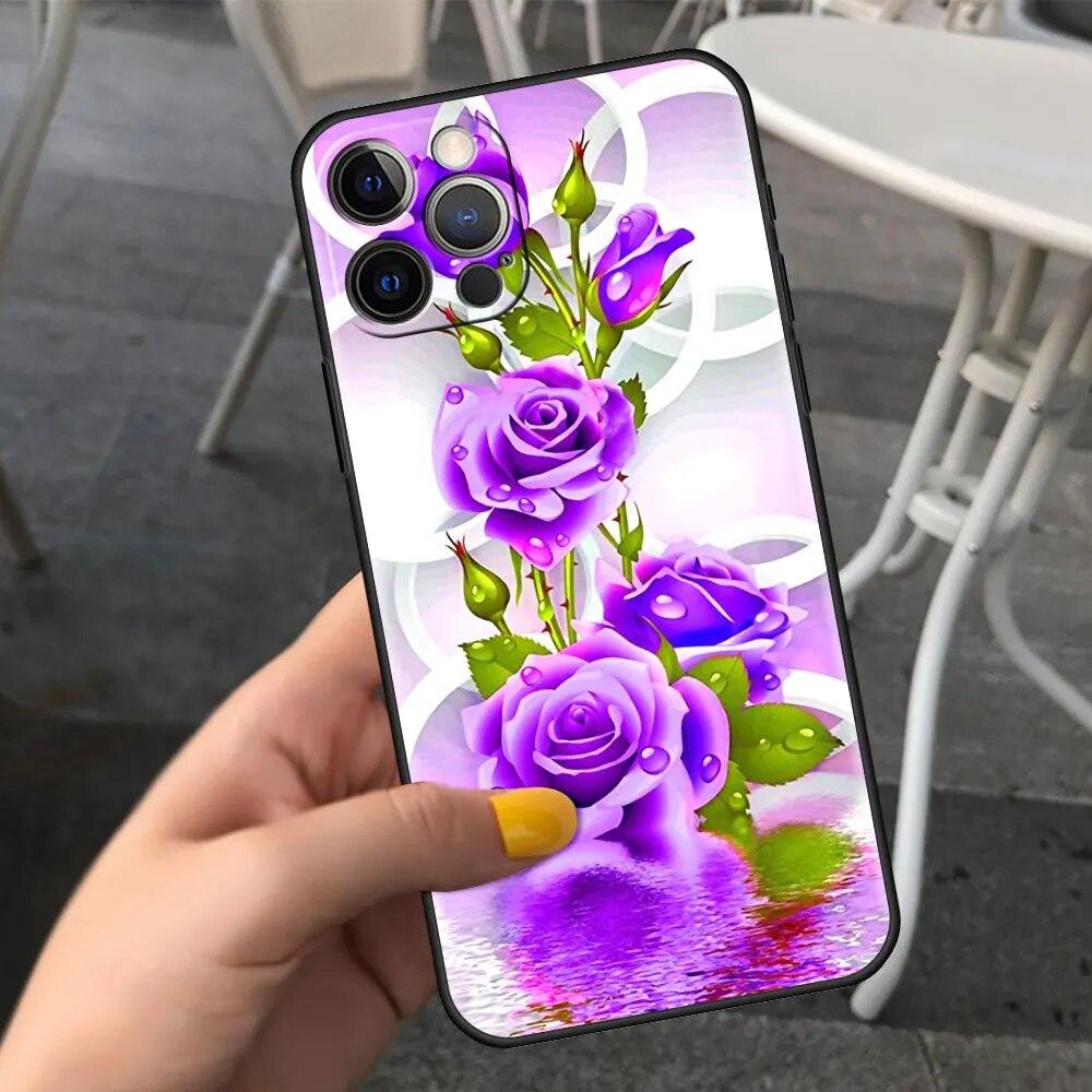 

Чохол-квітка для iPhone Samsung Galaxy Redmi Xiaomi Oppo OnePlus Note SA 7 8 9 10 11 12 13 14 20 21 22 23 53 54 Pro Max Plus Ultra TPU Soft Xiaomi Redmi Note 9