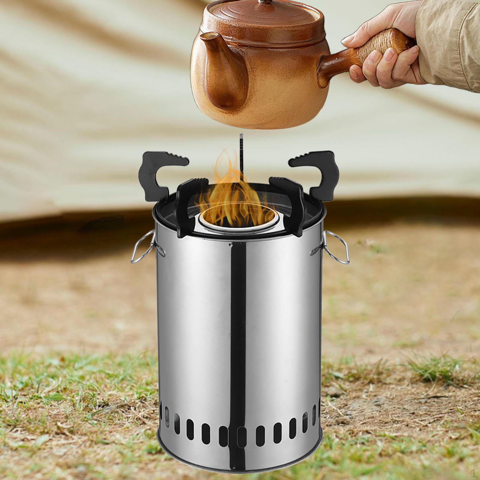 

Кемпинговая печь Поддержка Пикник для рыбалки Барбекю Активный отдых на свежем воздухе 19cmx33cm