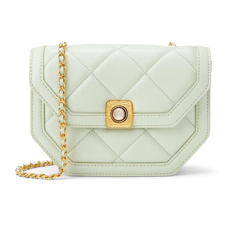 New CHARLES&KEITH PU Shoulder Bag Small Size Women's Black/Chocolate/Mint Green/Violet/Yellow CK2-20671406