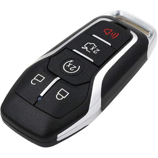 Keyless Entry Remote Smart Key Fob Shell Case Button Pad Cover for Ford Fusion Mustang Explorer Lincoln MKZ MKC 2013-2017