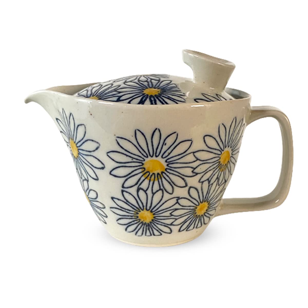 

Hasami Ware Made in for One to with Tea Wild Chrysanthemum Microwave and Dishwasher Safe J-kitchens Teapot, Japan, 240ml, Large, Two, Strainer, Small, синий