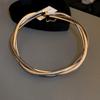 European & American Minimalist Metal Necklace - Luxury Clavicle Chain Jewelry for Women