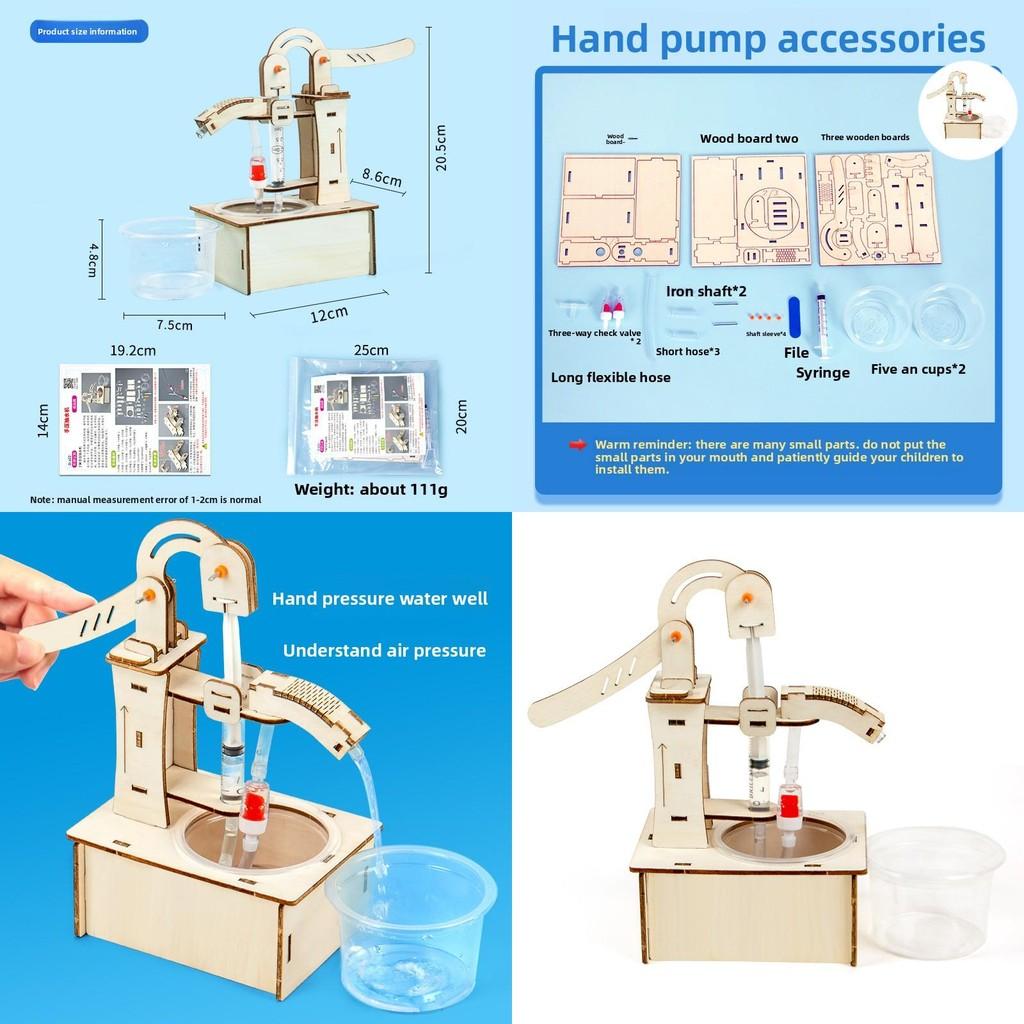 Hand Operated Water Pump Science Kit For Kids Diy Educational Playset