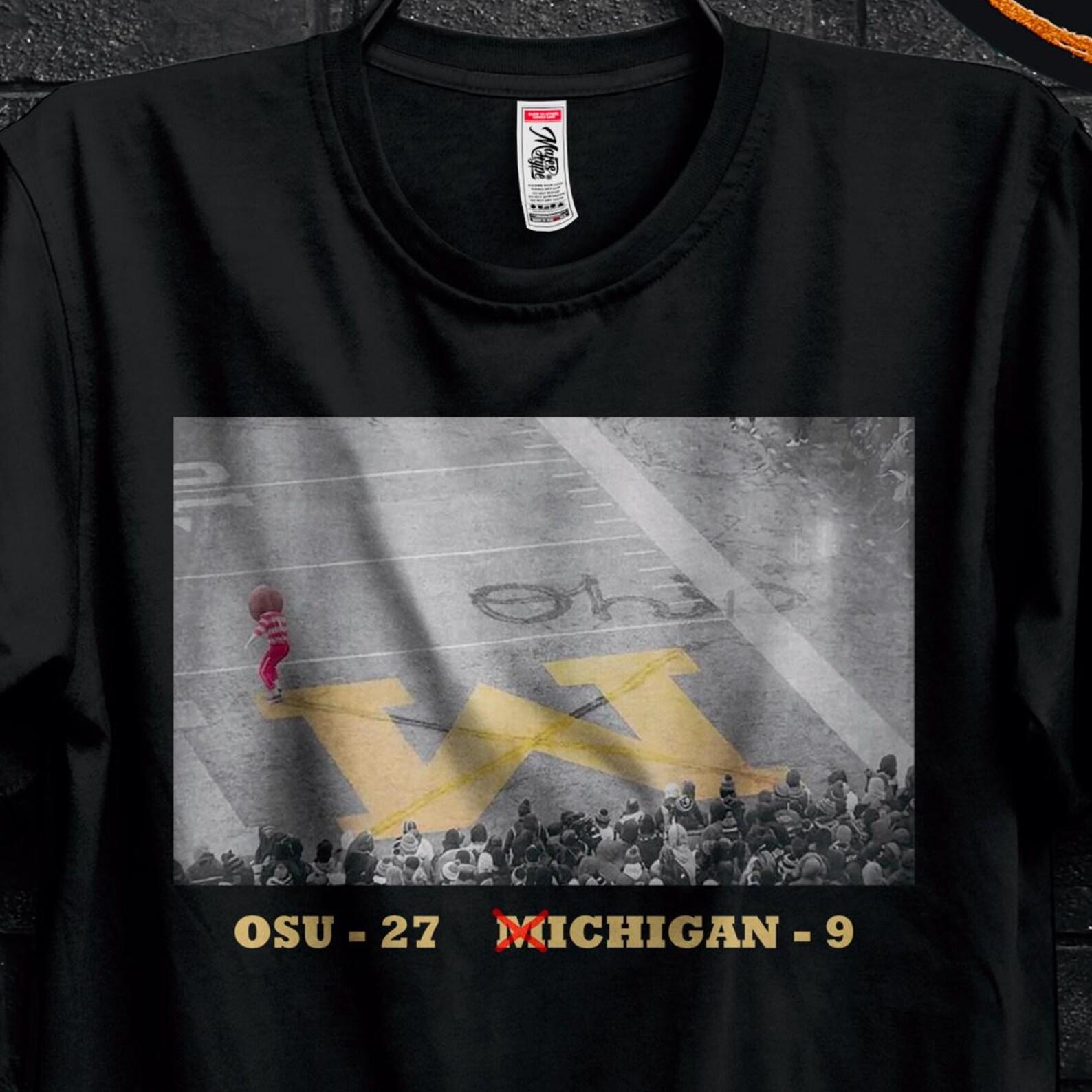 Brutus Ohio State Snow Fan Football Shirt Gift For Man,Brutus Ohio Shirt For Him,Erase The M Ohio Rivalry,Brutus vs Michigan Game Day Tee S