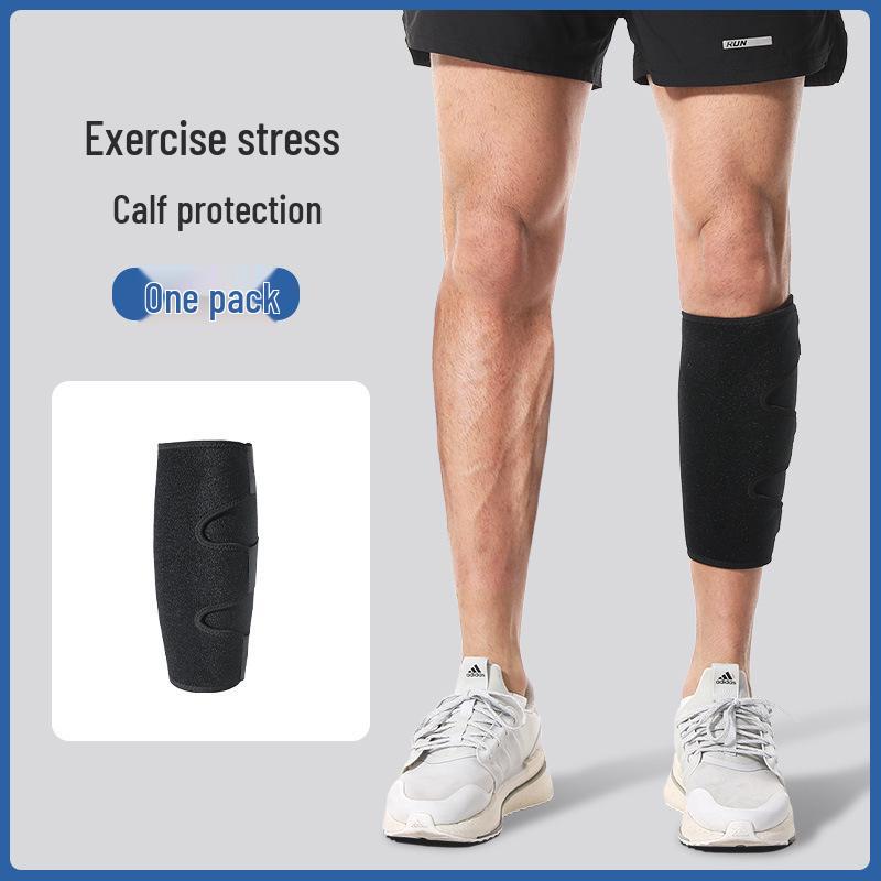 Adjustable Sports Compression Calf Support Leg Guards for Men and Women - Anti-Collision Protective Sleeves for Slim Calves. Calf Guard [Single Piece] чёрный