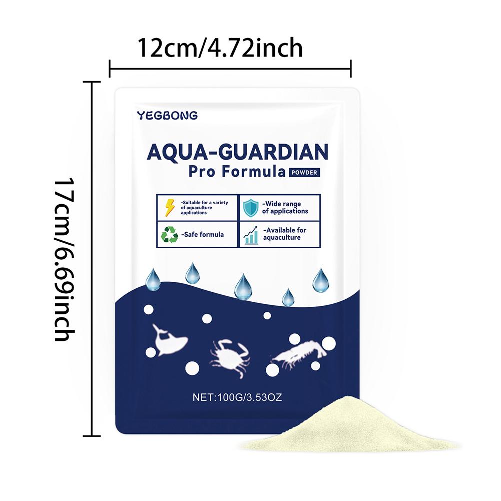 Aquarium Aqua Guardian Pulver Fischbecken Wasserklärer Pulver für Fische Schnell Klären Geruch Entfernen Heimteich Wasserreinigung