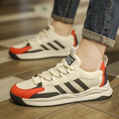 Drei Streifen Retro Forrest Gump Schuhe Herren leichte atmungsaktive Dad Schuhe neue weich besohlte Mesh Sport Casual Trendschuhe Herren
