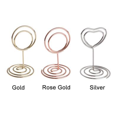 Decoration Rose Gold Wedding Supplies Place Card Photos Clips Table Numbers Holder Clamps Stand