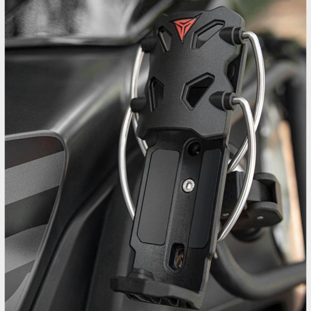 Self-Adjusting Cup Holder for Motorcycle Bike- Anti-Slip Wear-Resistant Water Bottle Bracket Universal for Handlebars