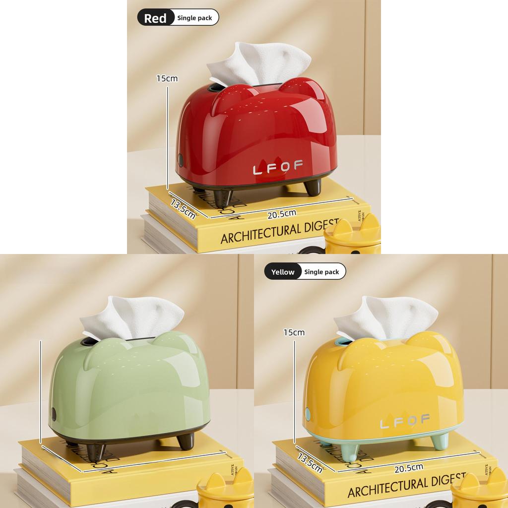 Modern Minimalist Plastic Tissue Box With Logo For Living Room And Bedroom Decor